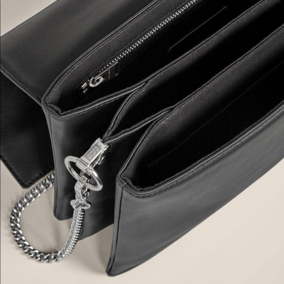 AllSaints Black Zep Box Bag NWOT - Picture 6 of 16